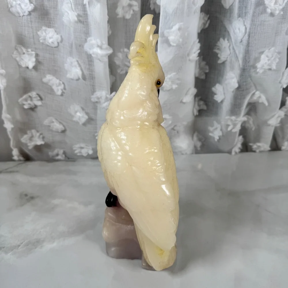 Vintage Cockatoo On Perch Wax Candle‎ Bird Novelty Kitschy